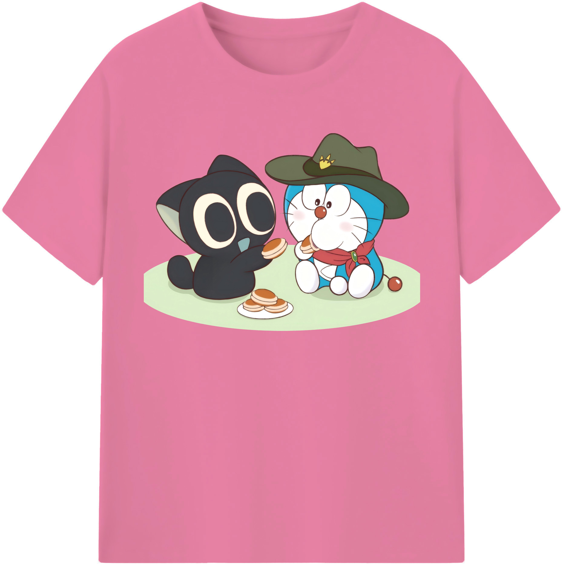 （画像用） ドラえもん Doraemon 綿100％半袖Tシャツ（フロントプリント）